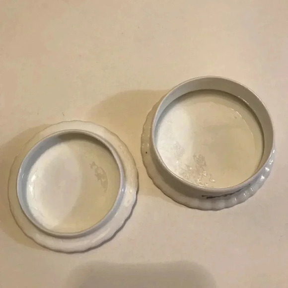 Snowman Trinket Box w/ Lid Pacific Rim Blue Waters English Fine Bone China - Picture 4 of 10